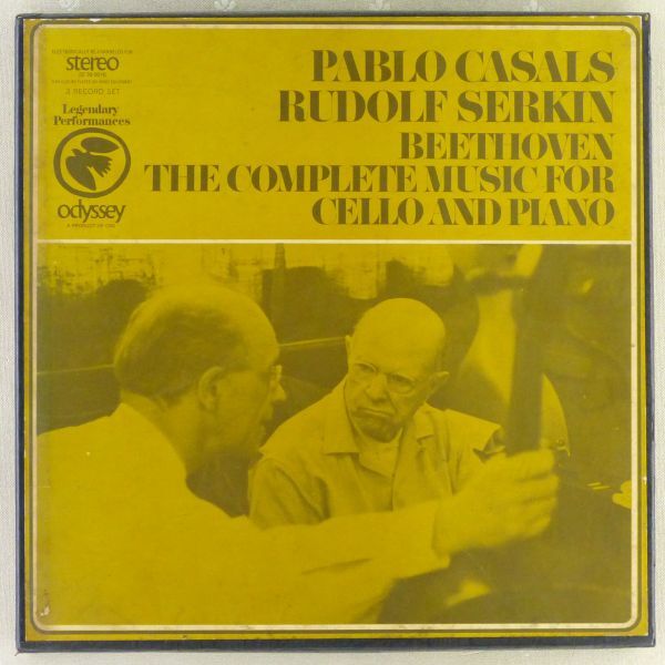 ■Pablo Casalsパブロ・カザルス, Rudolf Serkinルドルフ・ゼルキン｜Beethoven The Complete Music for Cello and Piano＜LP3枚BOX US盤＞_画像1