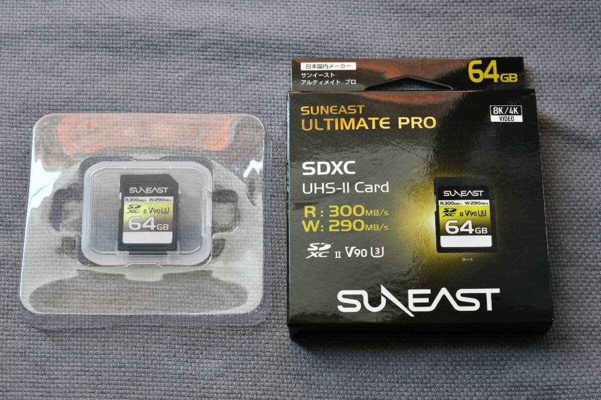 ★【使用5回】 SUNEAST ULTIMATE PRO SDXC メモリーカード UHS-Ⅱ V90 64GB ①【美品】★_画像4