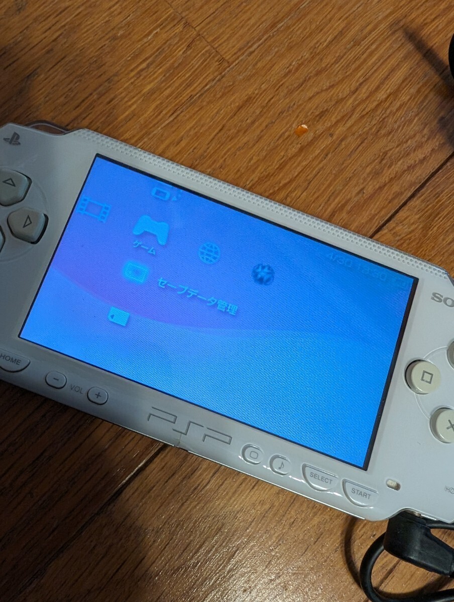 PSP バリューパック VALUE PACK セラミックホワイト PSP-1000 KCW本体 プレイステーションポータブル 説明書 メモリースティック ジャンク_画像10
