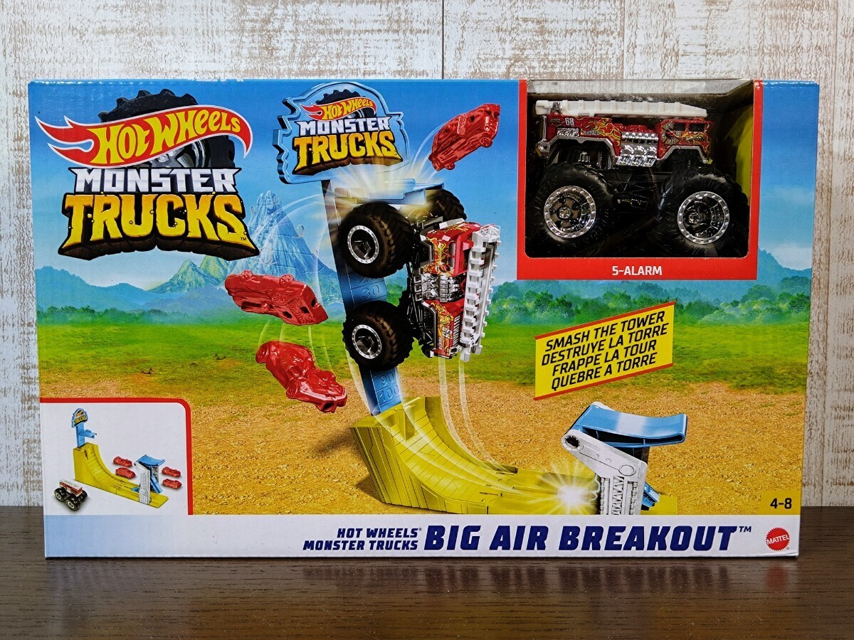 【未開封】Hot Wheels ホットウィール モンスタートラック BIG AIR BREAKOUT/マテル ミニカー/MATTEL/海外ミニカー/レア/プレイセット_画像1