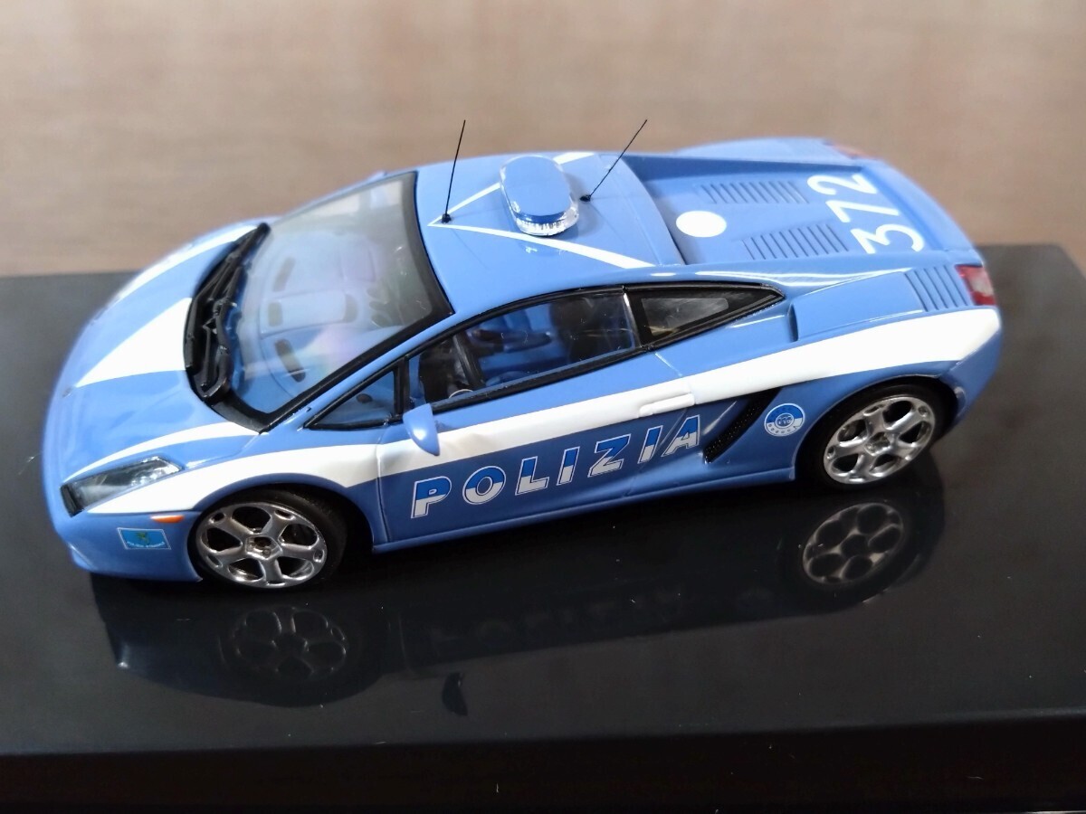 AUTOart オートアート 1/43 LAMBORGHINI ランボルギーニ ガヤルド ポリスカー ミニカー☆GALLARDO ☆Police Carの画像2