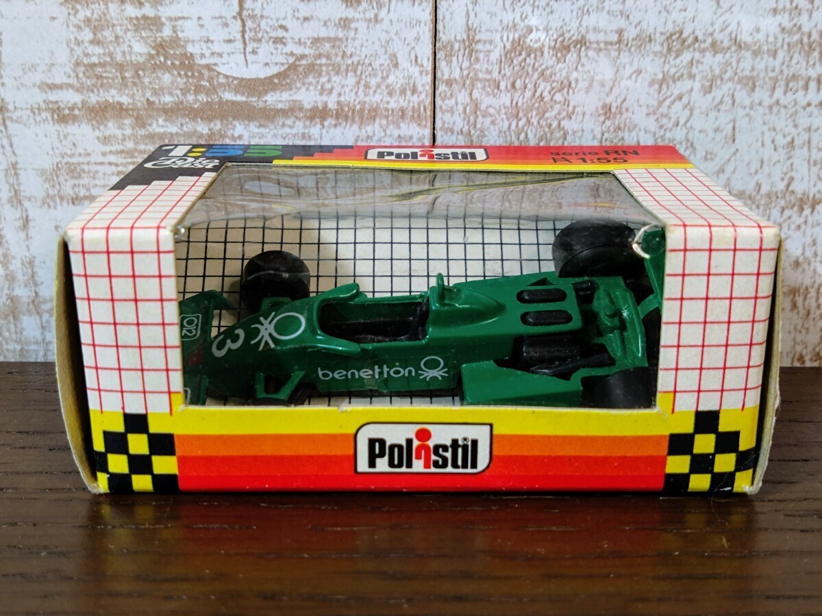 Polistil ポリスティル 1/55 TYRRELL 011 ミニカー☆レーシングカー☆絶版☆当時物☆ビンテージ☆ティレル☆レア☆F1☆ベネトン☆現状品の画像1