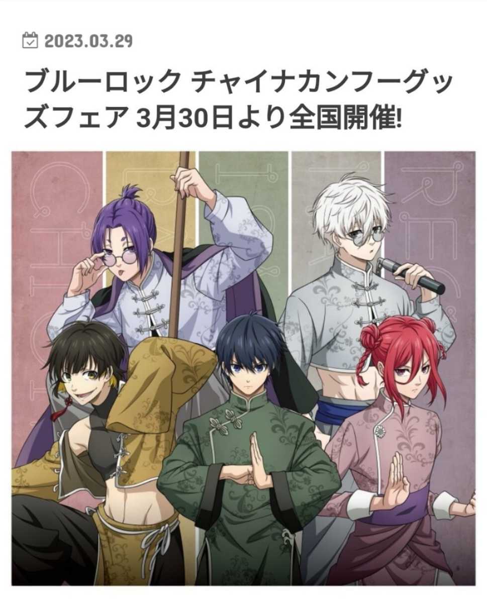 2点セット 糸師凛 凛 ブルーロック ブルロ チャイナカンフー