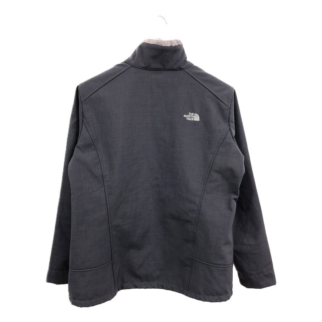 THE NORTH FACE ノースフェイス ソフトシェル フリースジャケット アウトドア グレー (レディース XL) 中古 古着 Q2713_画像2