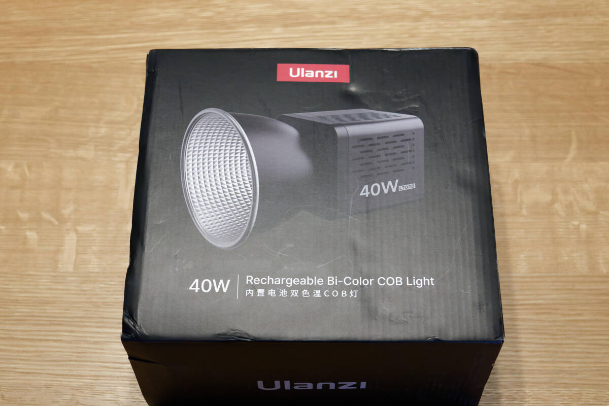 Ulanzi 充電式 LED COB ライト 40W 2色 バイカラー LT028 定常光 ウランジ [ジャンク扱い]の画像1