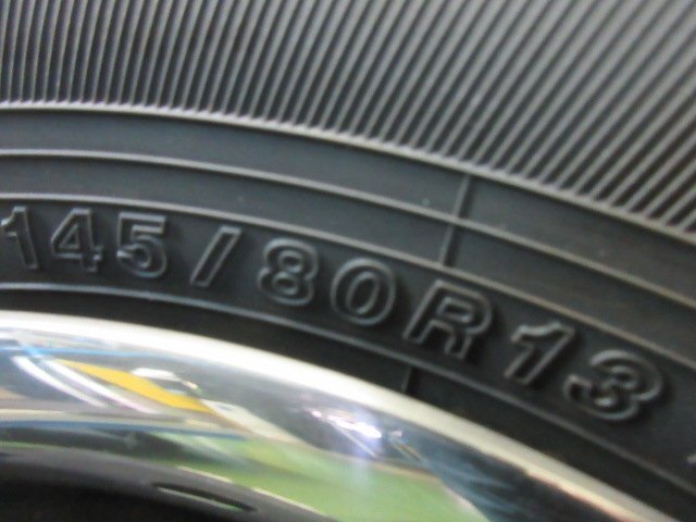 TOPY製 スチール 13インチ 13x4.00B PCD100 +? 4H 145/80R13 4本 アルト MRワゴン スペーシア ワゴンR 等  2024.2.26.O.7-A70の画像8