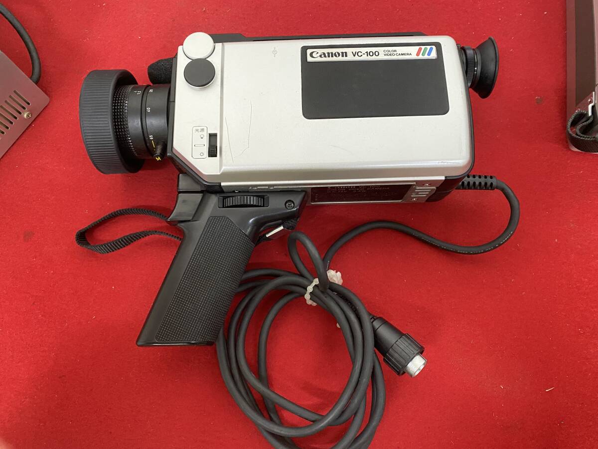 M-5969① 【同梱不可】980円～ 現状品 Canon/キャノン コンパクトビデオレコーダー VR-100 ビデオカメラ VC-100 パワーアンペア VP-100の画像6