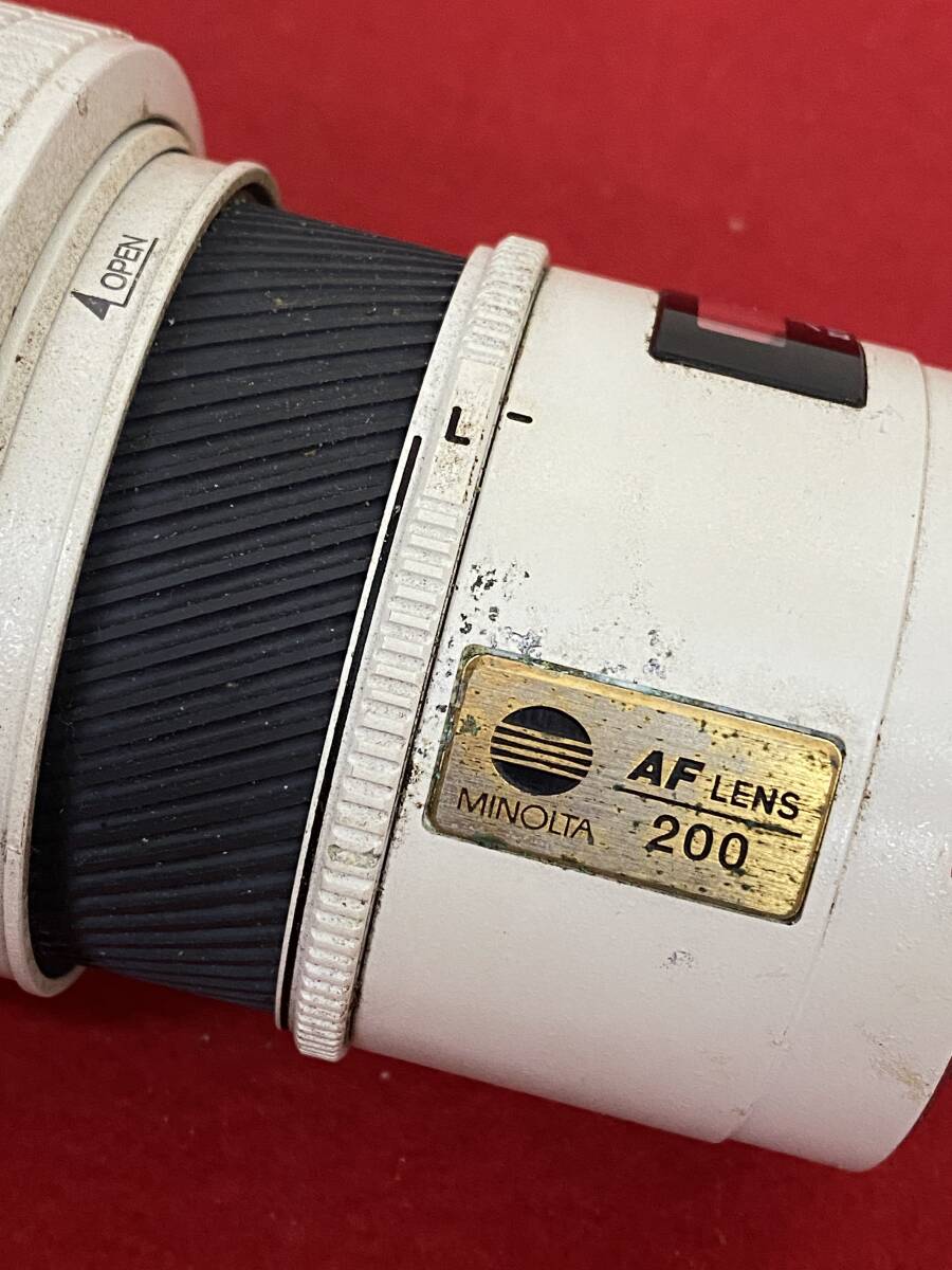 M-5984 【同梱不可】980円～ 現状品 MINOLTA/ミノルタ カメラレンズ AF 200 APO TALE 200mm 1：2.8 72mm カメラ用品 の画像7