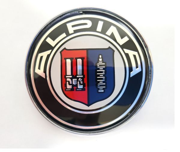 BMW エンブレム 74mm アルピナ ALPINA トランク ボンネット 新品未使用 送料無料　_画像1