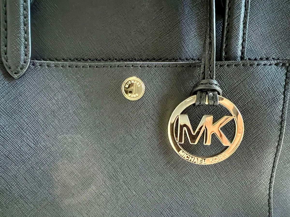 【極美品】マイケルコース　 MICHAEL KORS トートバッグ ショルダーバッグ ブラック トートバッグ  