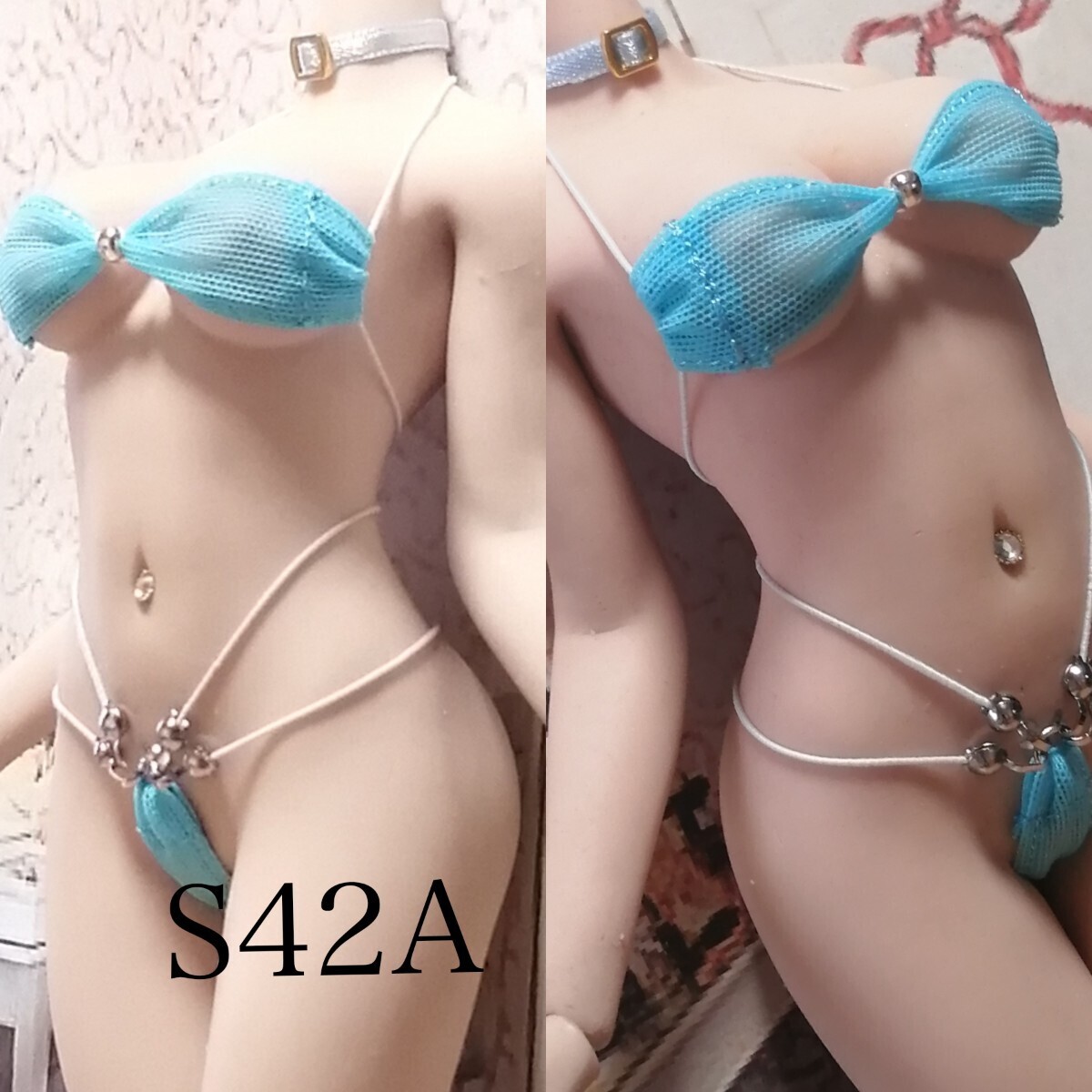 S42A★カリビアンブルー★チュールネット★コスチューム★1/6スケール 超柔軟性シームレス★ファイセン☆nagikaの画像1