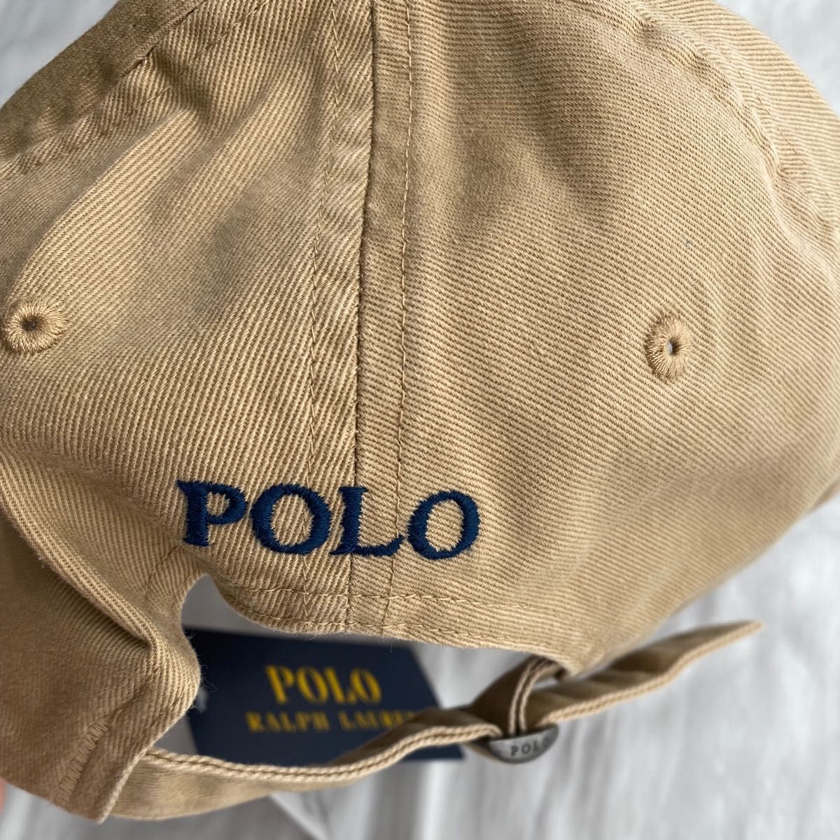 ポロ ラルフローレン キャップ ベージュ コットン チノ ベースボールキャップ 帽子 POLO RALPH LAUREN