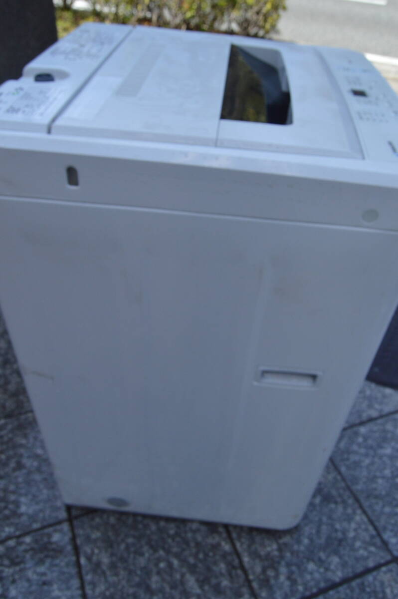 F228 1円スタート 直接引取り歓迎 中古 動作品 MAXZEN マクスゼン 2021年製 5kg 全自動洗濯機 JW50WP01 キズ汚れ有の画像5