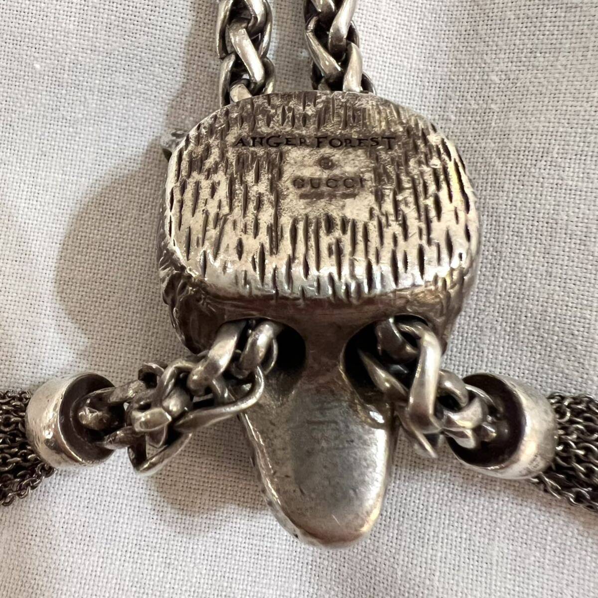 GUCCI アンガーフォレスト ウルフヘッド シルバー ネックレス GUCCI アンガーフォレスト ウルフヘッド シルバー ネックレス