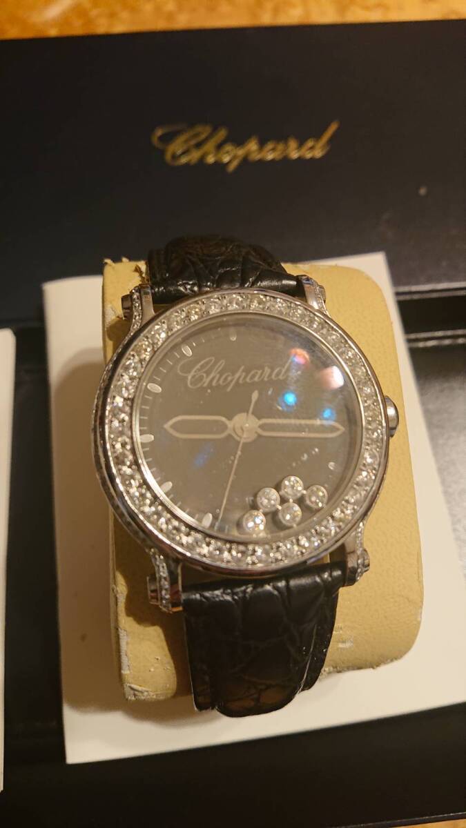  роскошный Chopard happy бриллиант наручные часы. . ознакомление..