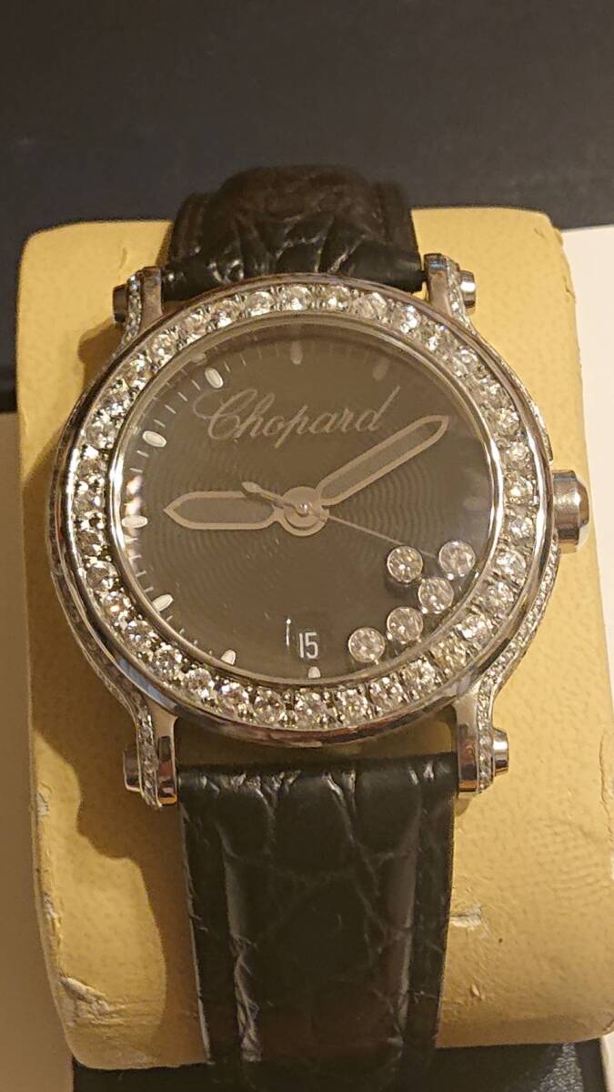  роскошный Chopard happy бриллиант наручные часы. . ознакомление..