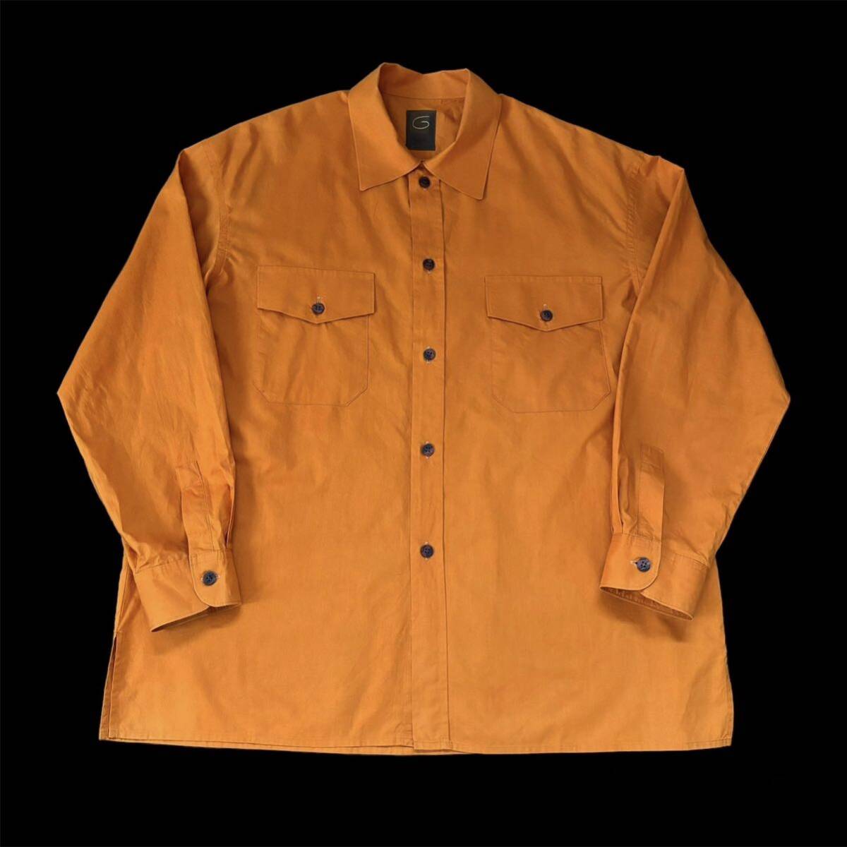 90s Gigli Romeo Gigli Cotton Open Collar Shirt 90年代 ロメオジリ コットン オープンカラーシャツ ループカラー archive アーカイブ_画像1