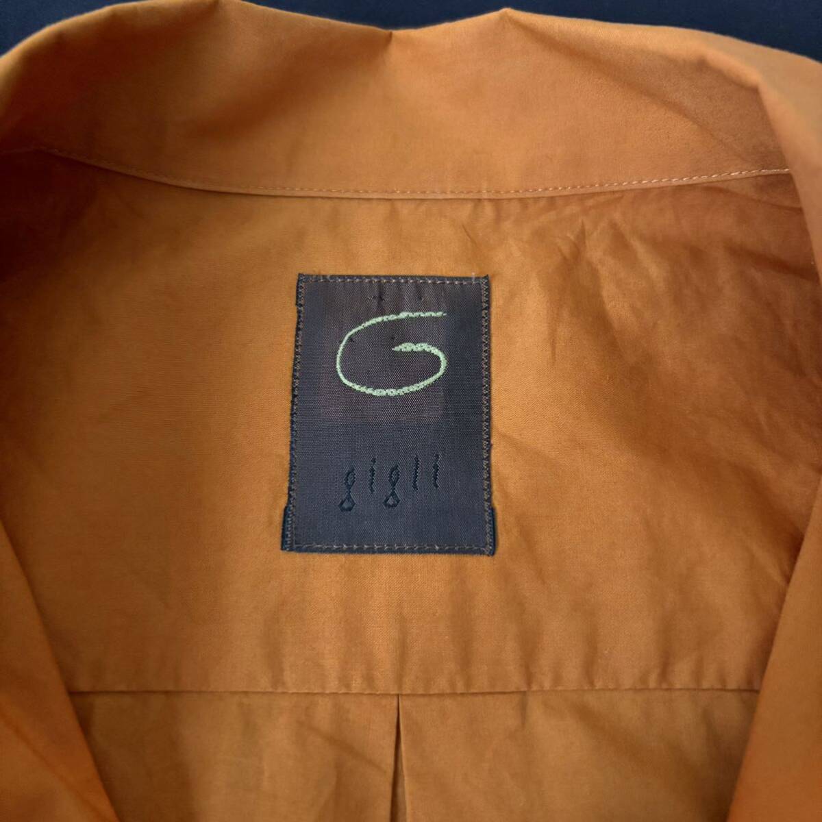 90s Gigli Romeo Gigli Cotton Open Collar Shirt 90年代 ロメオジリ コットン オープンカラーシャツ ループカラー archive アーカイブ_画像5