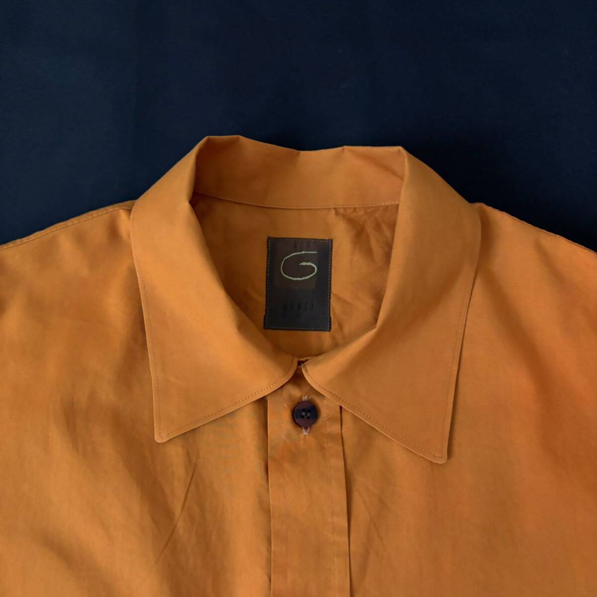90s Gigli Romeo Gigli Cotton Open Collar Shirt 90年代 ロメオジリ コットン オープンカラーシャツ ループカラー archive アーカイブ_画像4