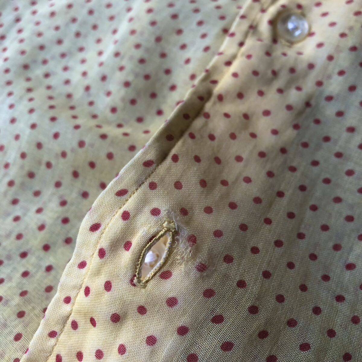 60s Gant Shirtmakers Wallachs Polka Dot Pattern S/S B.D Shirt 60年代 ガント 水玉柄 半袖 ボタンダウンシャツ vintage ヴィンテージ_画像10