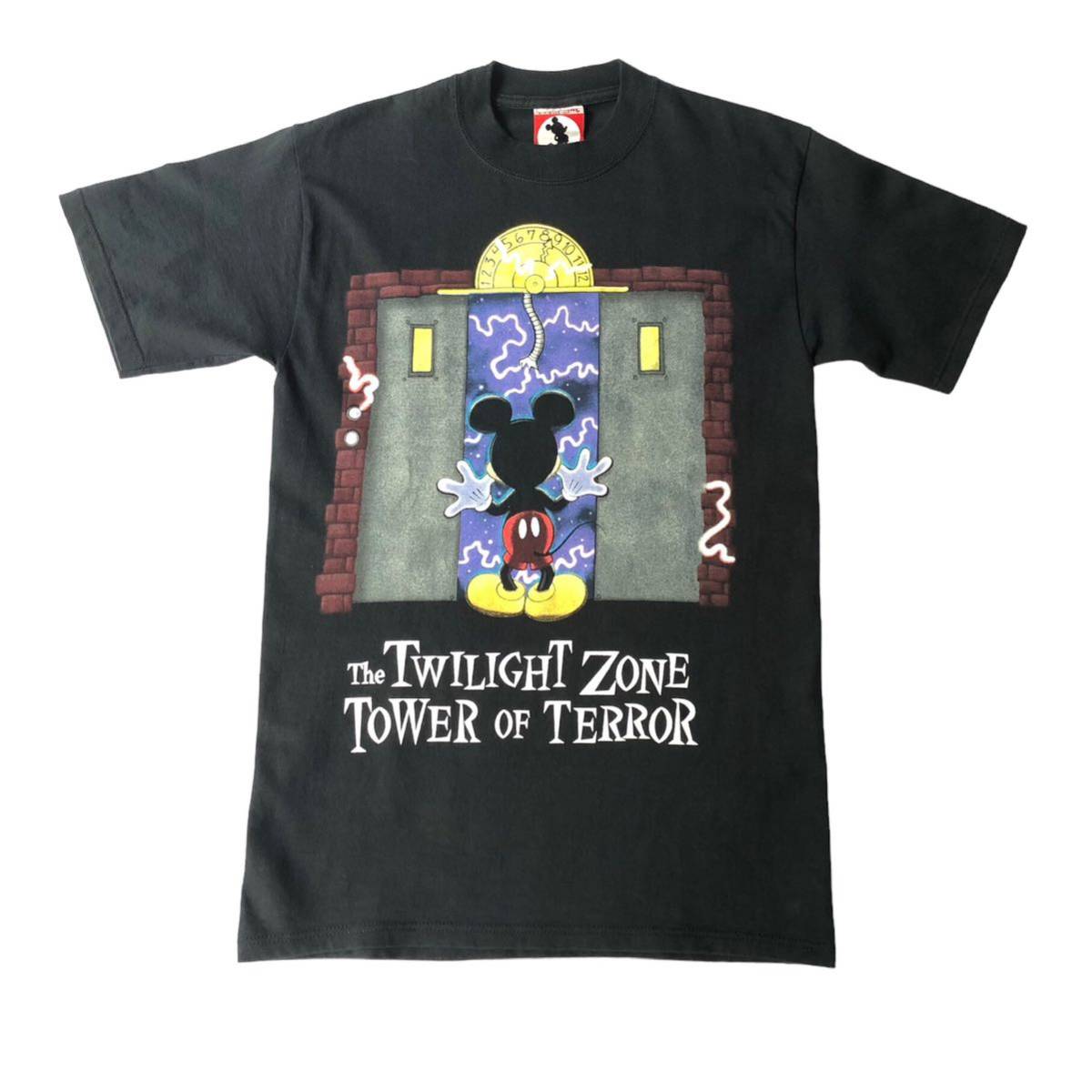 90s Mickey Inc The Twilight Zone Tower of Terror Print Tee made in USA 90年代 ミッキー タワーオブテラー Tシャツ アメリカ製_画像1