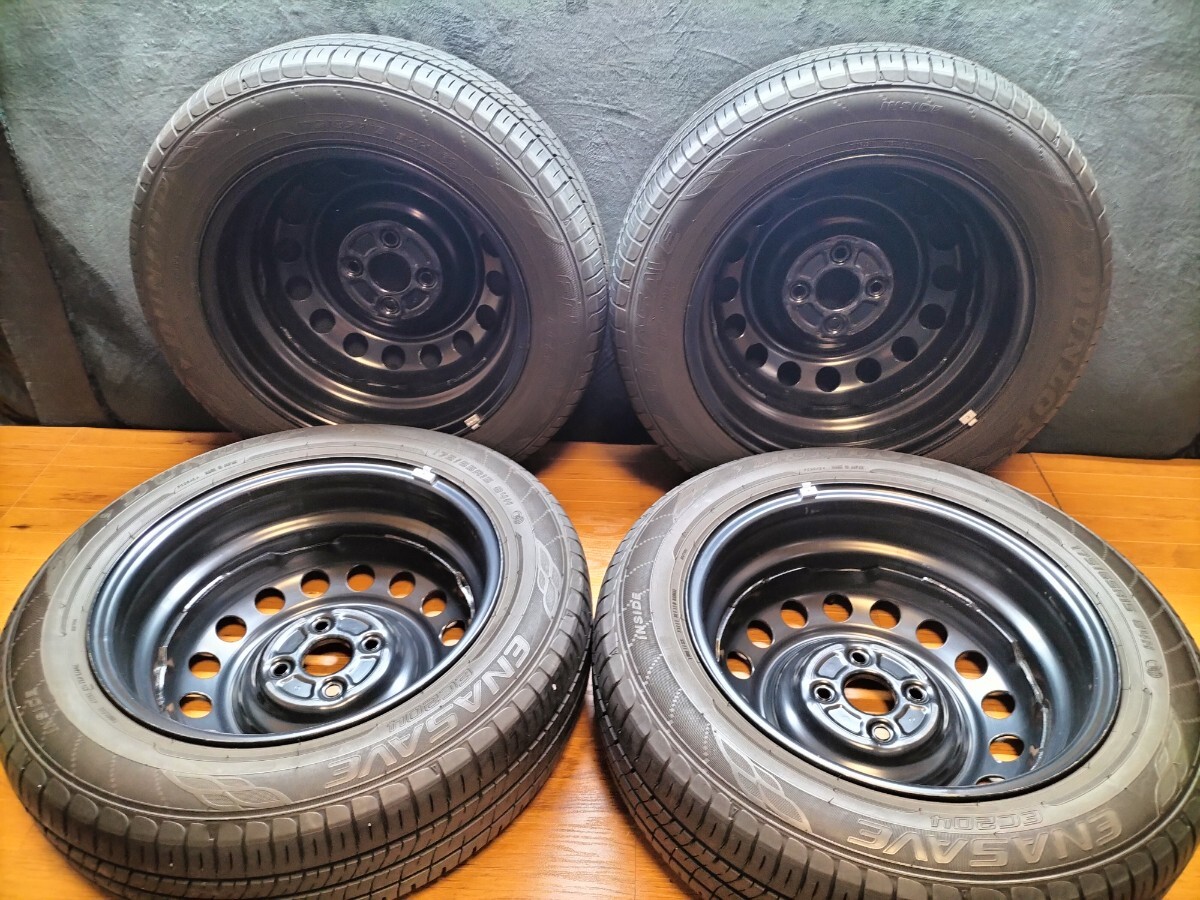 トヨタ純正 スチールホイール 15インチ 5.5J +45 ハブ径54 175/65R15 PCD100 4穴 iQ アクア カローラ アクシオ スペイド ポルテ ヴィッツ の画像4