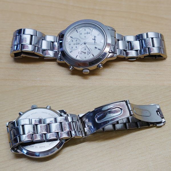 アニエスベー 腕時計　金属ベルト　V654-6100_画像4