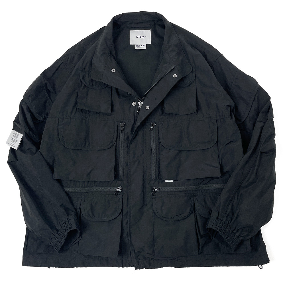 美品 WTAPS ダブルタップス 20AW モジューラジャケット MODULAR JACKET NYCO.TUSSAH ミリタリー ナイロン 黒 S メンズ_画像2