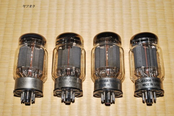 10880円 動作確認済 6336A Tung-Sol製 4本セット 中古 - 真空管 10880円 動作確認済 6336A Tung-Sol製 4本セット 中古 - 真空管