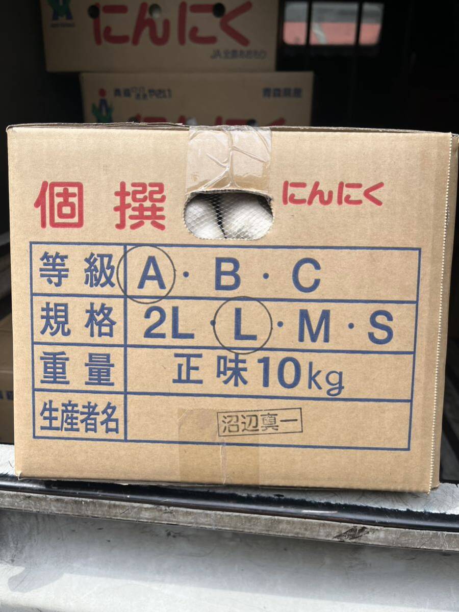 お客様から再販して欲しいとのお声を頂きましたので再販します！！ 青森産 にんにく A品Lサイズ  10キロ JA全農あおもり 送料無料の画像6