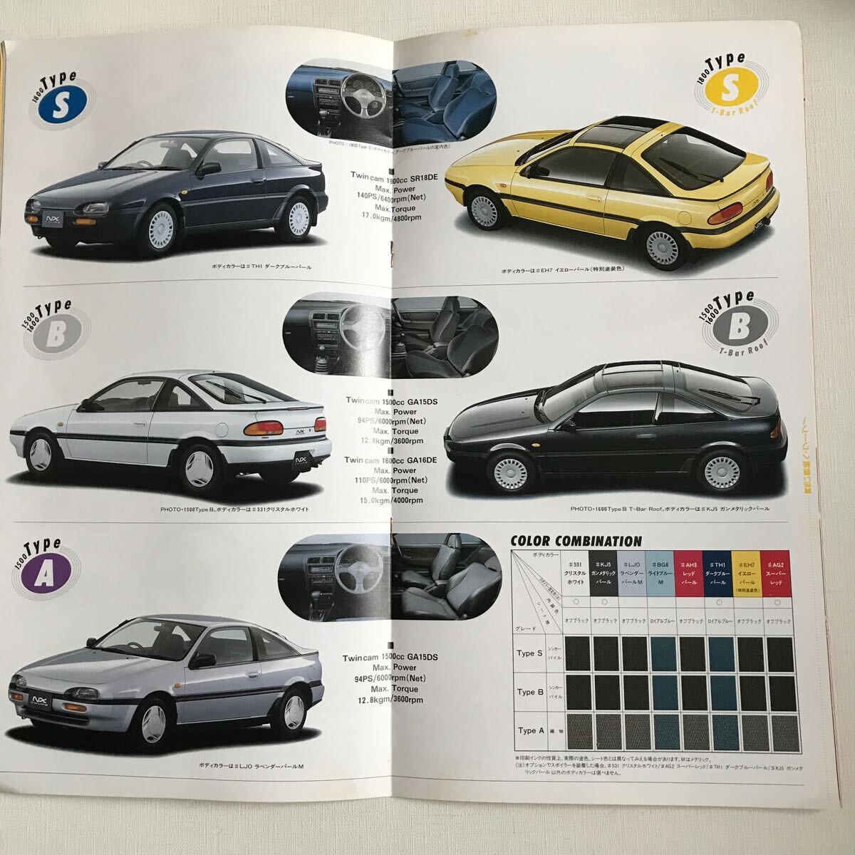  Nissan NX купе каталог 