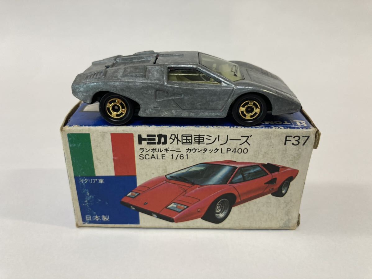 トミカ ミニカー No F37 カウンタック LP400 （無塗装）箱付きの画像2