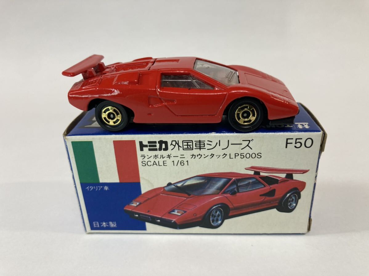 トミカ ミニカー No F50 ランボルギーニ カウンタックLP500S（赤）輸出カラー箱付きの画像2