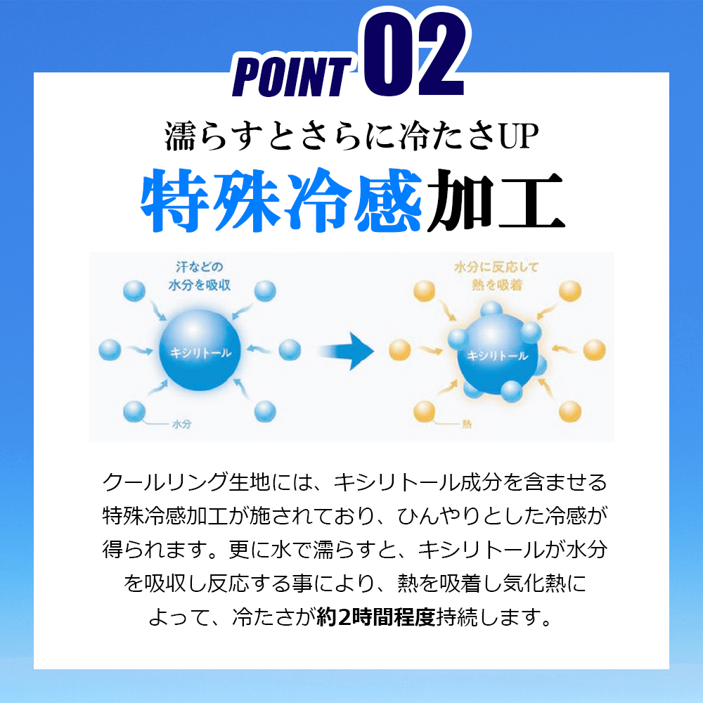 クールリング グレー&ブラック/レギュラーサイズ ネッククーラー 暑さ対策 冷感グッズ めちゃクール 熱中症対策 氷 リング 運動_画像5