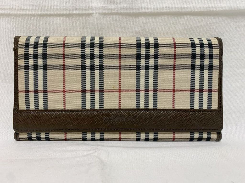 BURBERRY バーバリー 長財布 ノバチェック 中古品の画像1