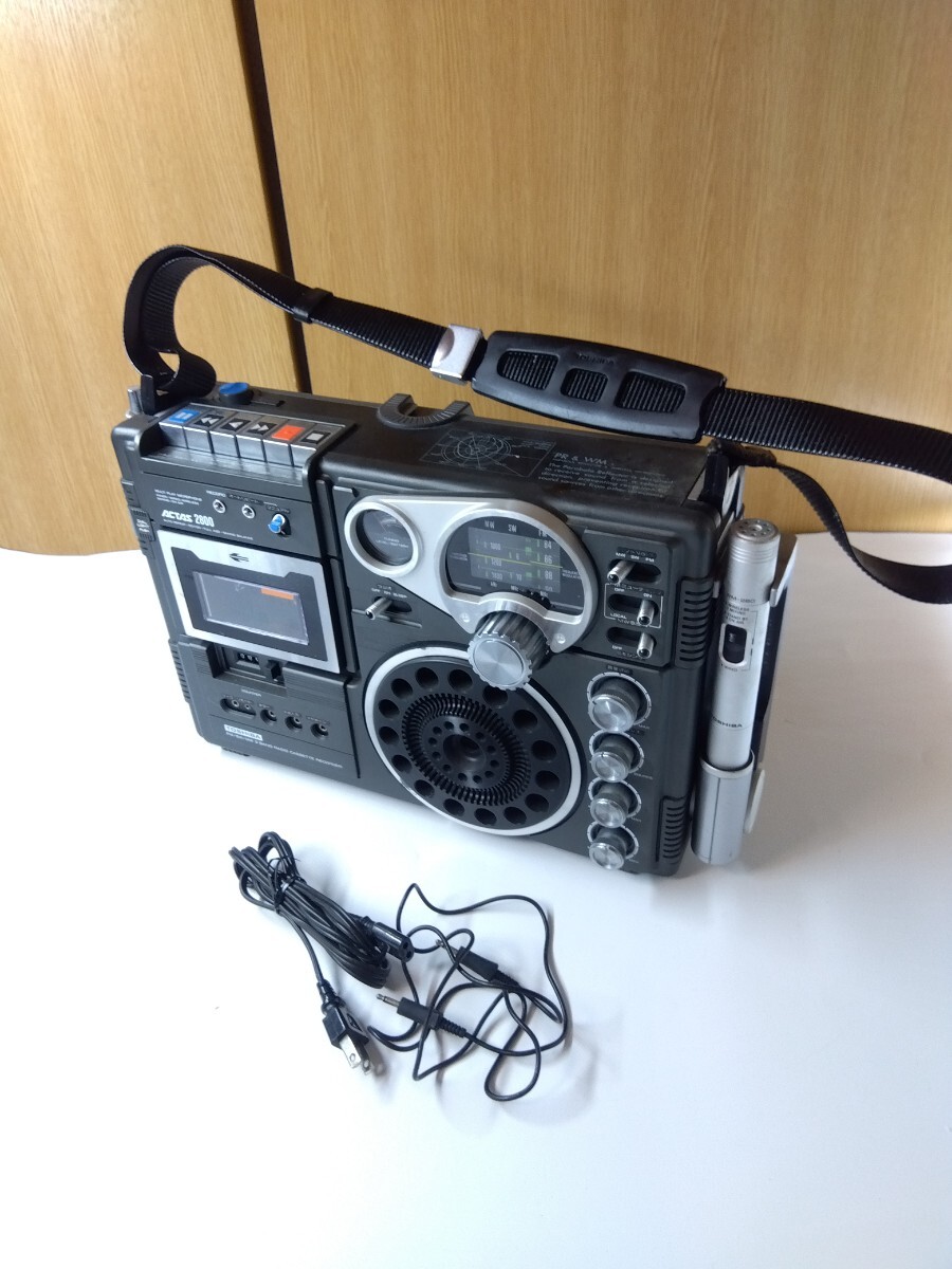 TOSHIBA ラジオカセットレコーダー 昭和レトロ RT-2800 アクタス2800 ジャンクの画像1