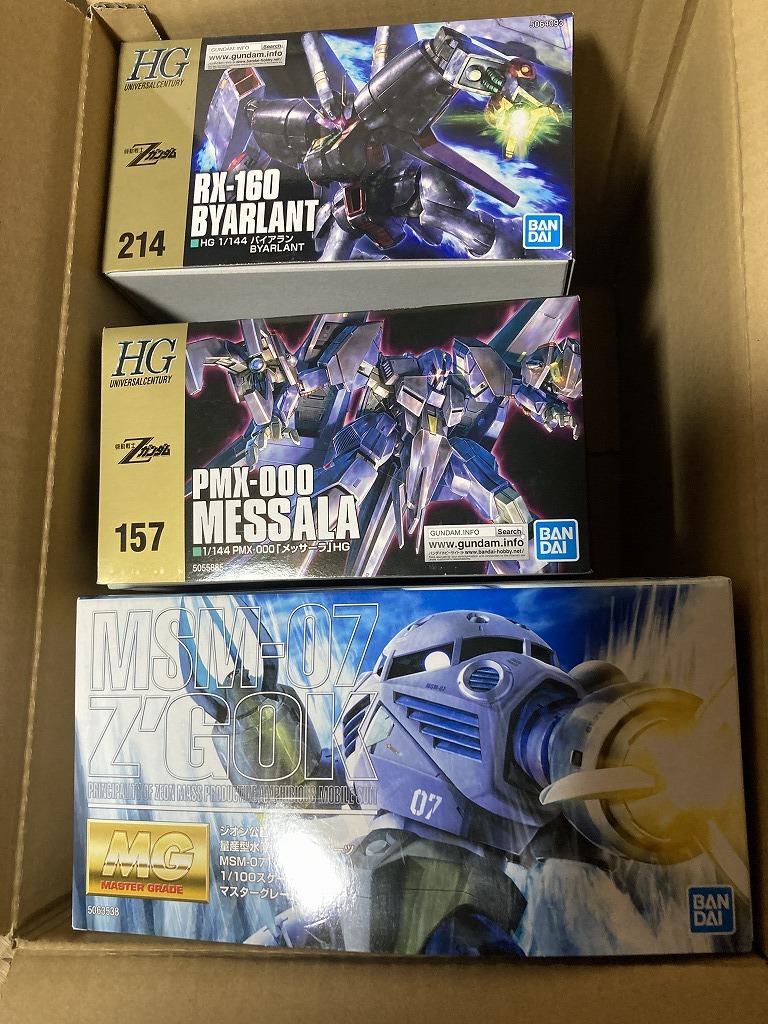 中古　ガンプラ　プラモデル　未組み立て　HG　MG　量産型　ズゴック　バイアラン　メッサーラ　まとめ売り_画像1