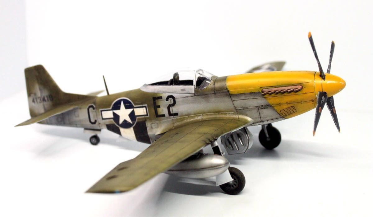 海賊プラモデル屋】田宮1/48 F51D 第361戦闘航空団第375戦闘飛行機　トーマス・J・クリスチャン大佐機