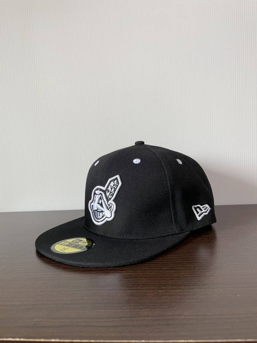 NEW ERA ニューエラキャップ MLB 59FIFTY (7-3/4) 61.5CM クリーブランド インディアンス CLEVELAND INDIANS帽子 の画像1