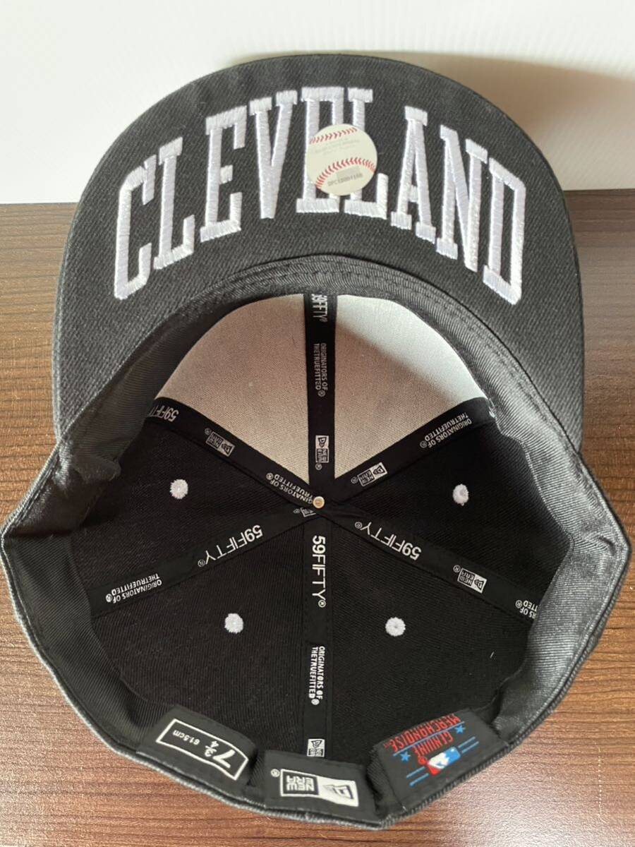 NEW ERA ニューエラキャップ MLB 59FIFTY (7-3/4) 61.5CM クリーブランド インディアンス CLEVELAND INDIANS帽子 の画像7