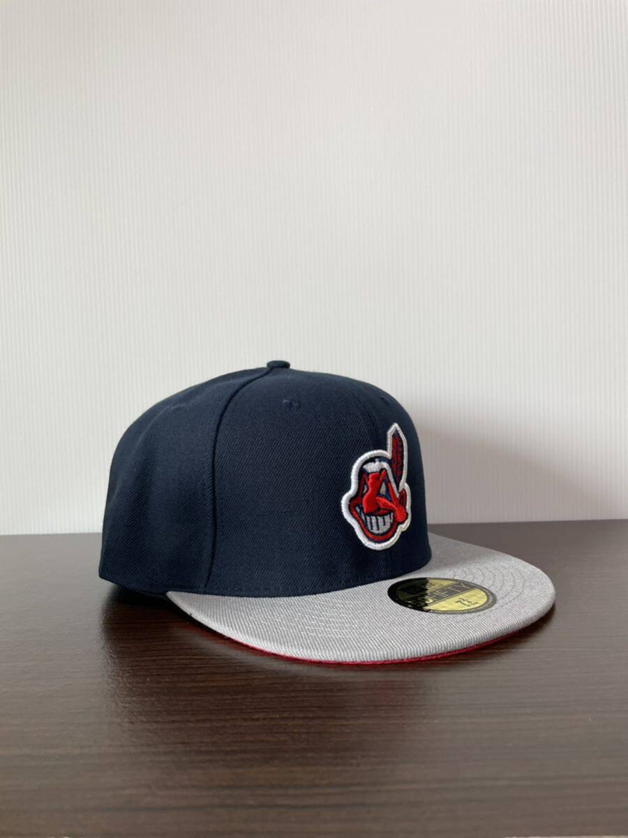 NEW ERA ニューエラキャップ MLB 59FIFTY (7-3/4) 61.5CM クリーブランド インディアンス CLEVELAND INDIANS帽子 の画像4