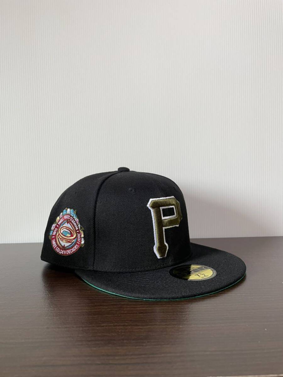 NEW ERA ニューエラキャップ MLB 59FIFTY (7-1/2) 59.6CM AUTHENTIC PIRATES ピッツバーグ・パイレーツ帽子 の画像4