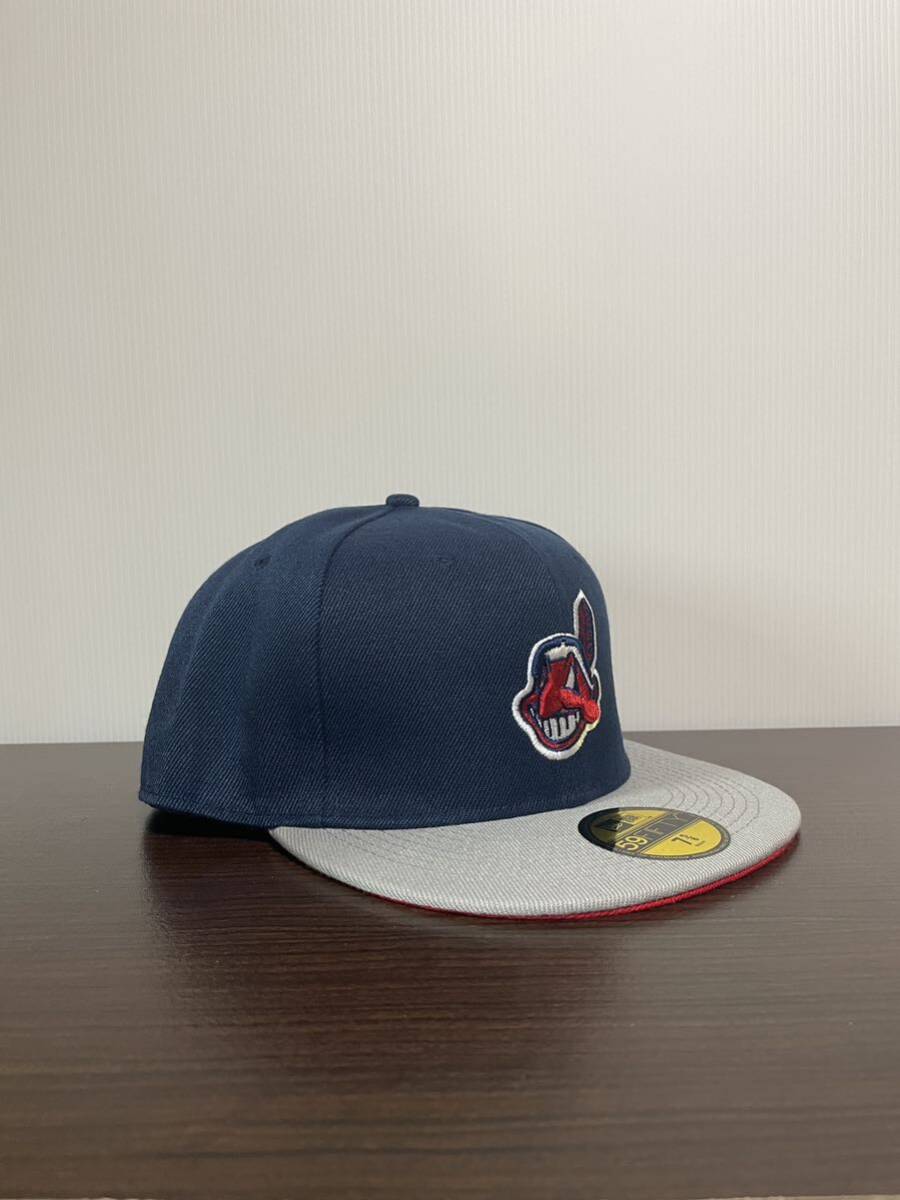 NEW ERA ニューエラキャップ MLB 59FIFTY (7-5/8) 60.6CM クリーブランド インディアンス CLEVELAND INDIANS帽子 の画像4