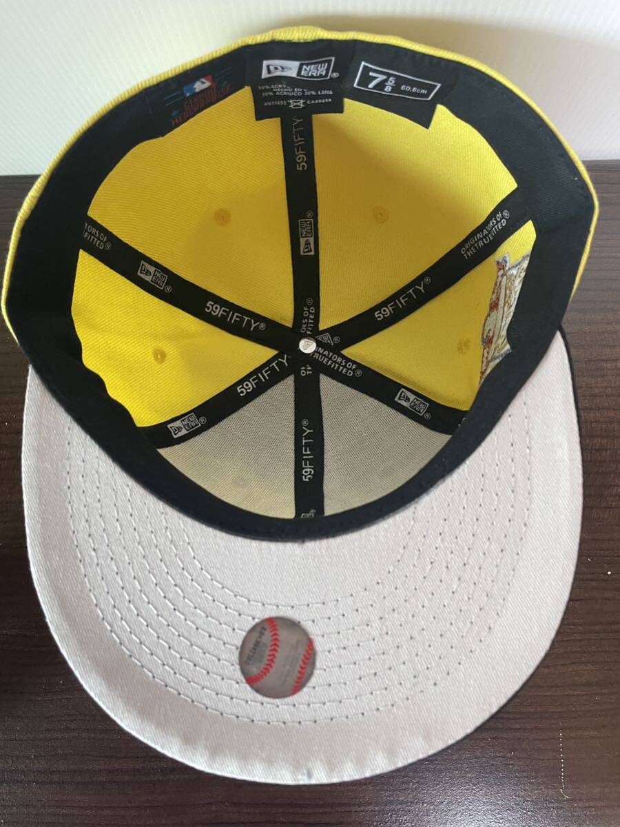 NEW ERA ニューエラキャップ MLB 59FIFTY (7-5/8) 60.6CM LAロサンゼルス・ドジャース ANNIVERSARY 帽子 _画像6