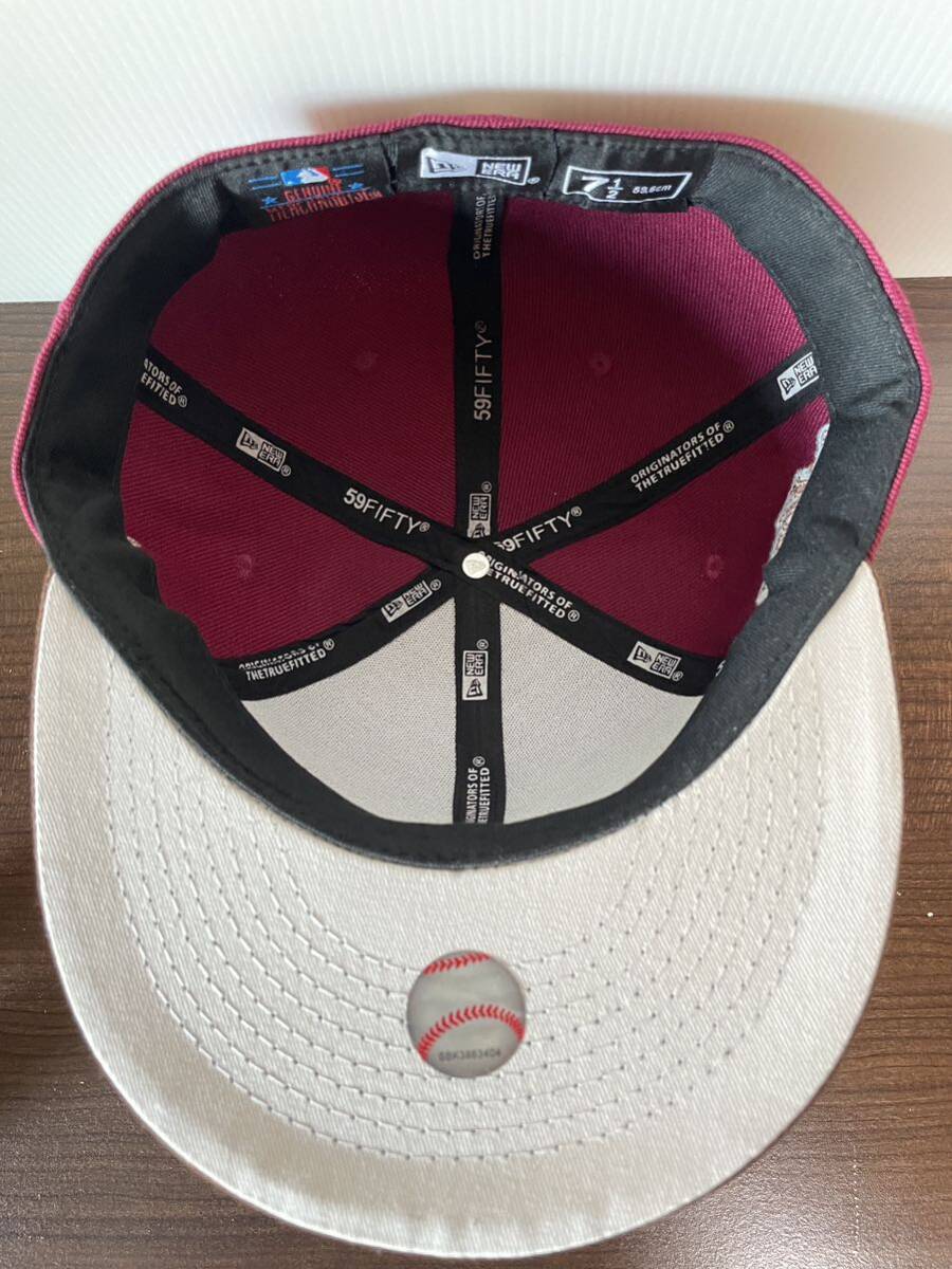 NEW ERA ニューエラキャップ MLB 59FIFTY (7-1/2) 59.6CM DETROIT TIGERS デトロイト・タイガースWORLD SERIES 帽子 の画像6