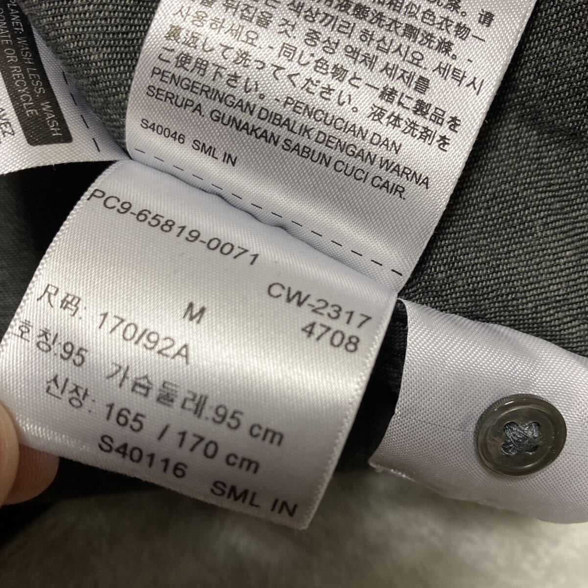 4C【着少】LEVIS リーバイス ウエスタンシャツ デニム ジーンズ シャツ 黒 ブラック 長袖 65819-0071 格安 M_画像10