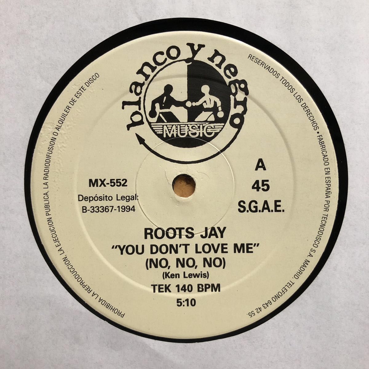 【r&b】Roots Jay / You Don't Love Me (No,No,No) ［12inch］《0-297》