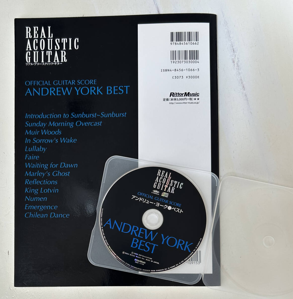 ANDREW YORK アンドリュー ヨーク ベスト ギタータブ譜 CD付き＜中古＞の画像2
