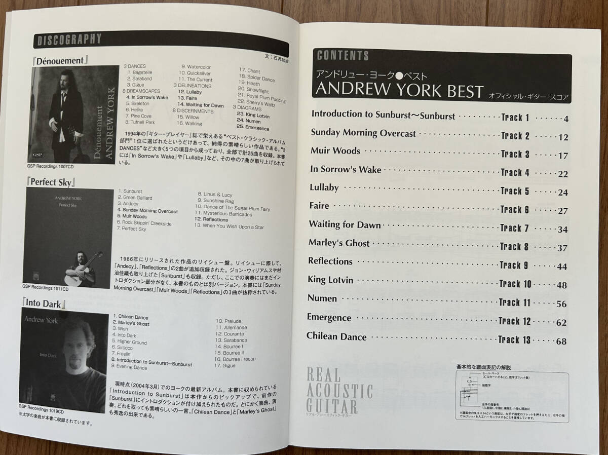 ANDREW YORK アンドリュー ヨーク ベスト ギタータブ譜 CD付き＜中古＞の画像4