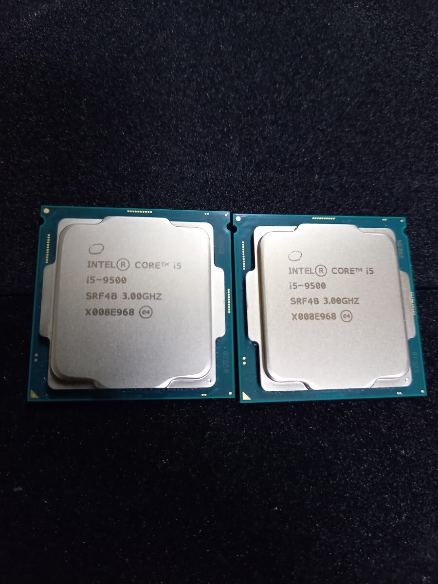 2枚組 Intel Core i5 -9500 SRF4B 3.00GHz 送料無料の画像1